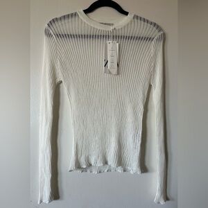 Zara Sheer Knit Top